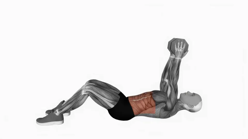 Dumbbell Straight Arm Crunch