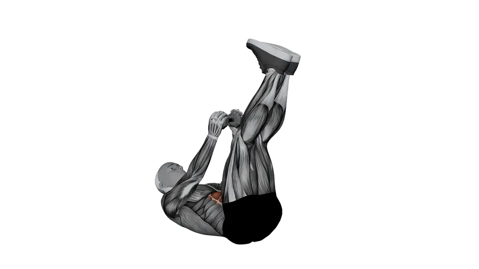 Dumbbell Toe Touch Crunch