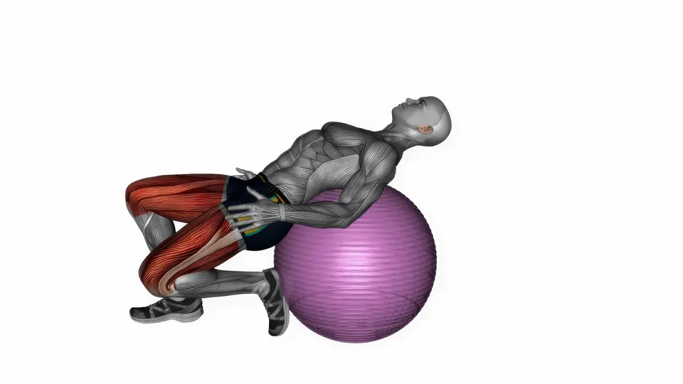 Stability Ball Quad Stretch