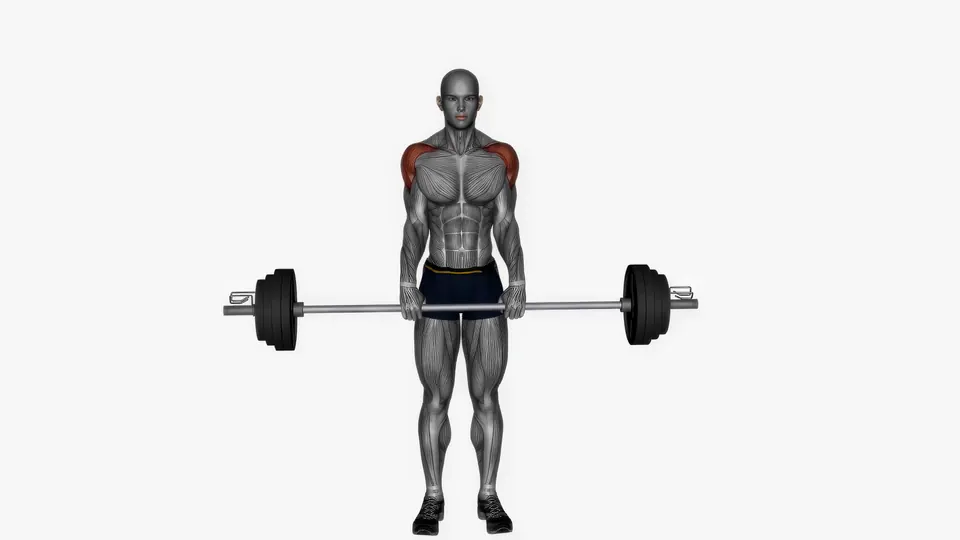 Barbell Overhead Front Raise