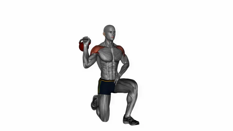 Half Kneeling Kettlebell Press