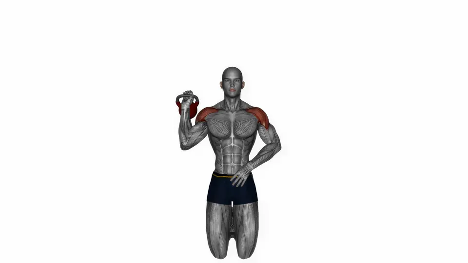 Tall Kneeling Kettlebell Press