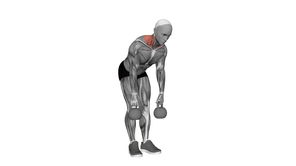 Bent Over Kettlebell Shrug
