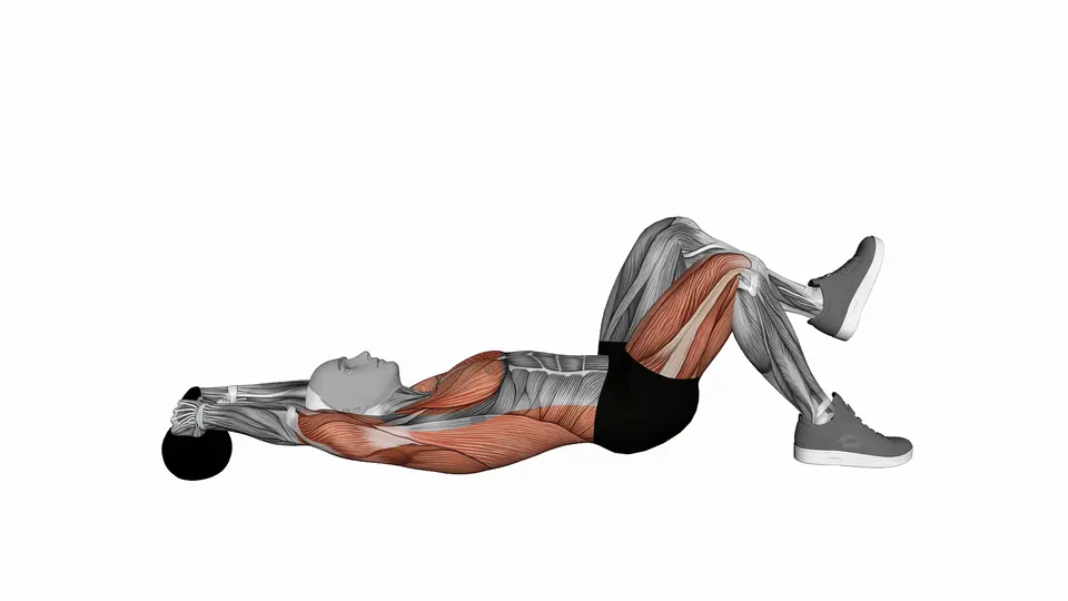 Single Leg Kettlebell Glute Bridge Pullover