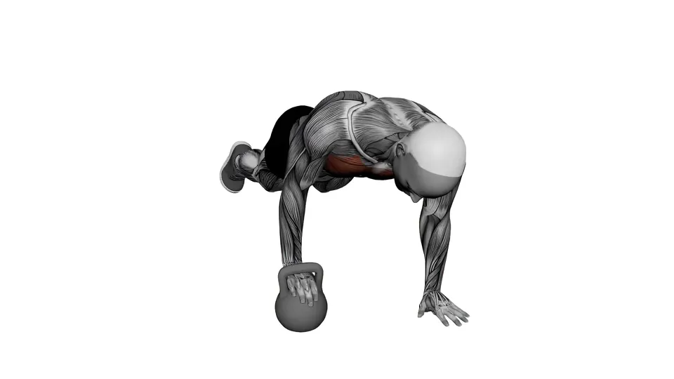 Kettlebell Crossover Push-Up
