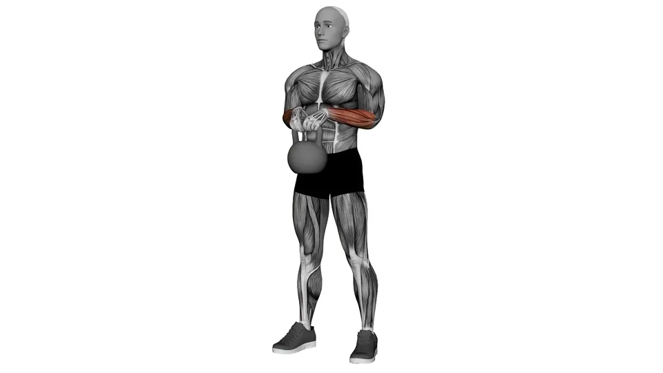 Kettlebell Reverse Wrist Curl
