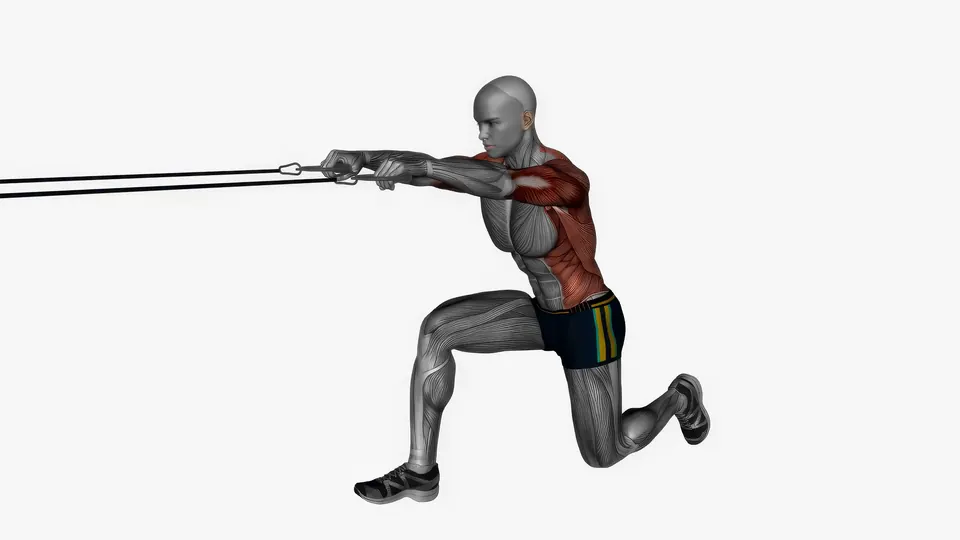 Half Kneeling Resistance Band Row