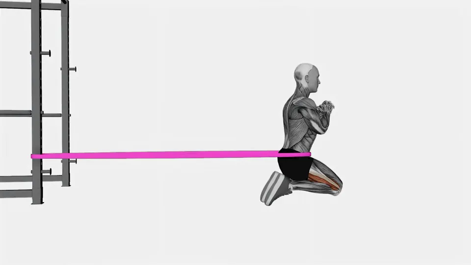 Kneeling Resistance Band Hip Thrust