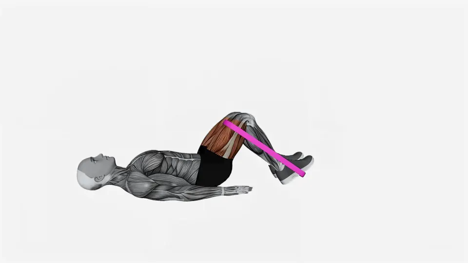 Single Leg Resistance Band Glute Bridge