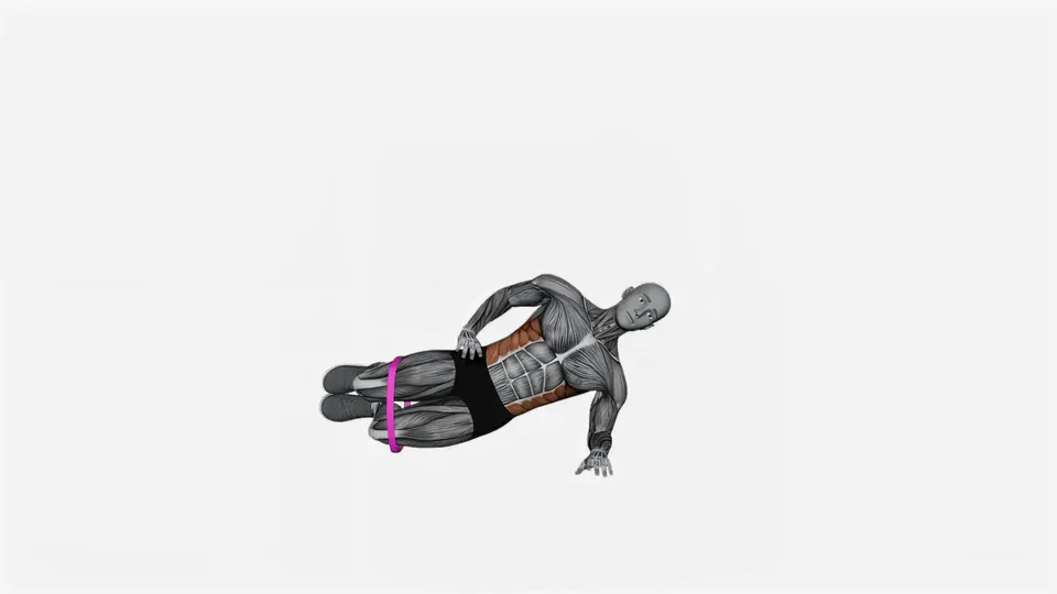 Side Plank Mini Band Hip Abduction