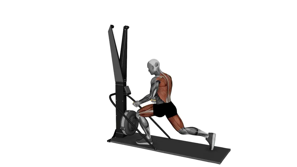 Ski Erg Reverse Lunge Pull