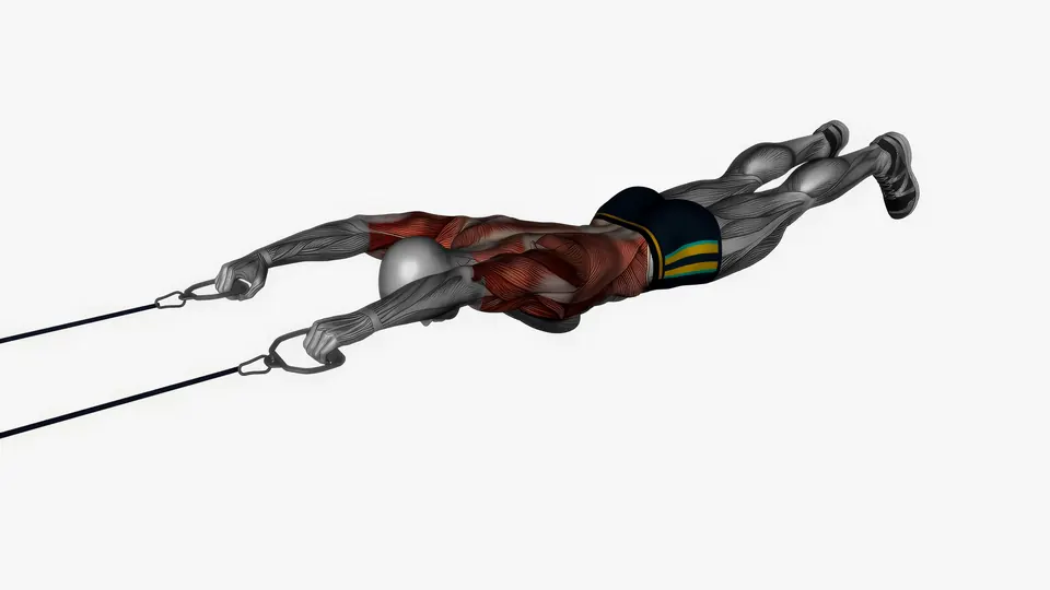 Prone Resistance Band Superman Lat Pulldown